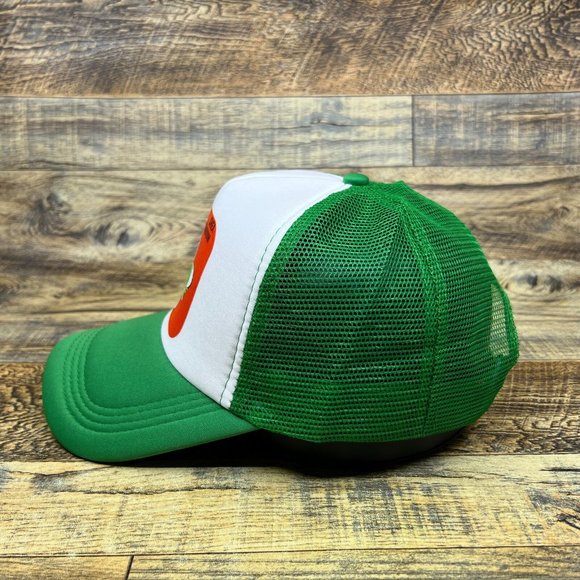 NY Jets Mens Trucker Hat Green Snapback Johnny Jet Shea Stadium Football Cap - Picture 4 of 8